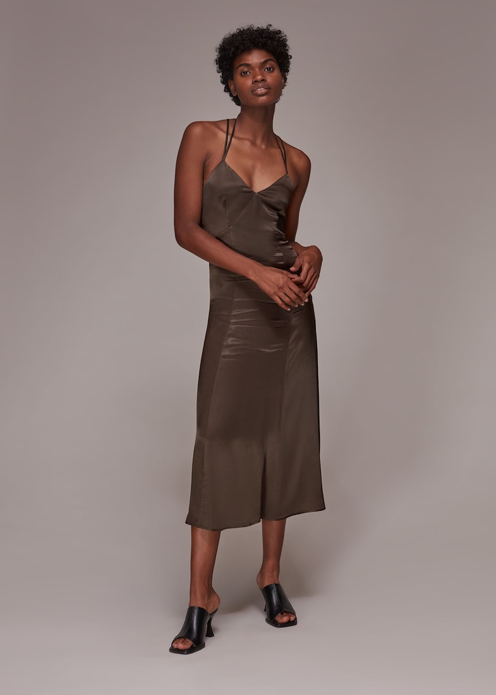Silk cami dress shop
