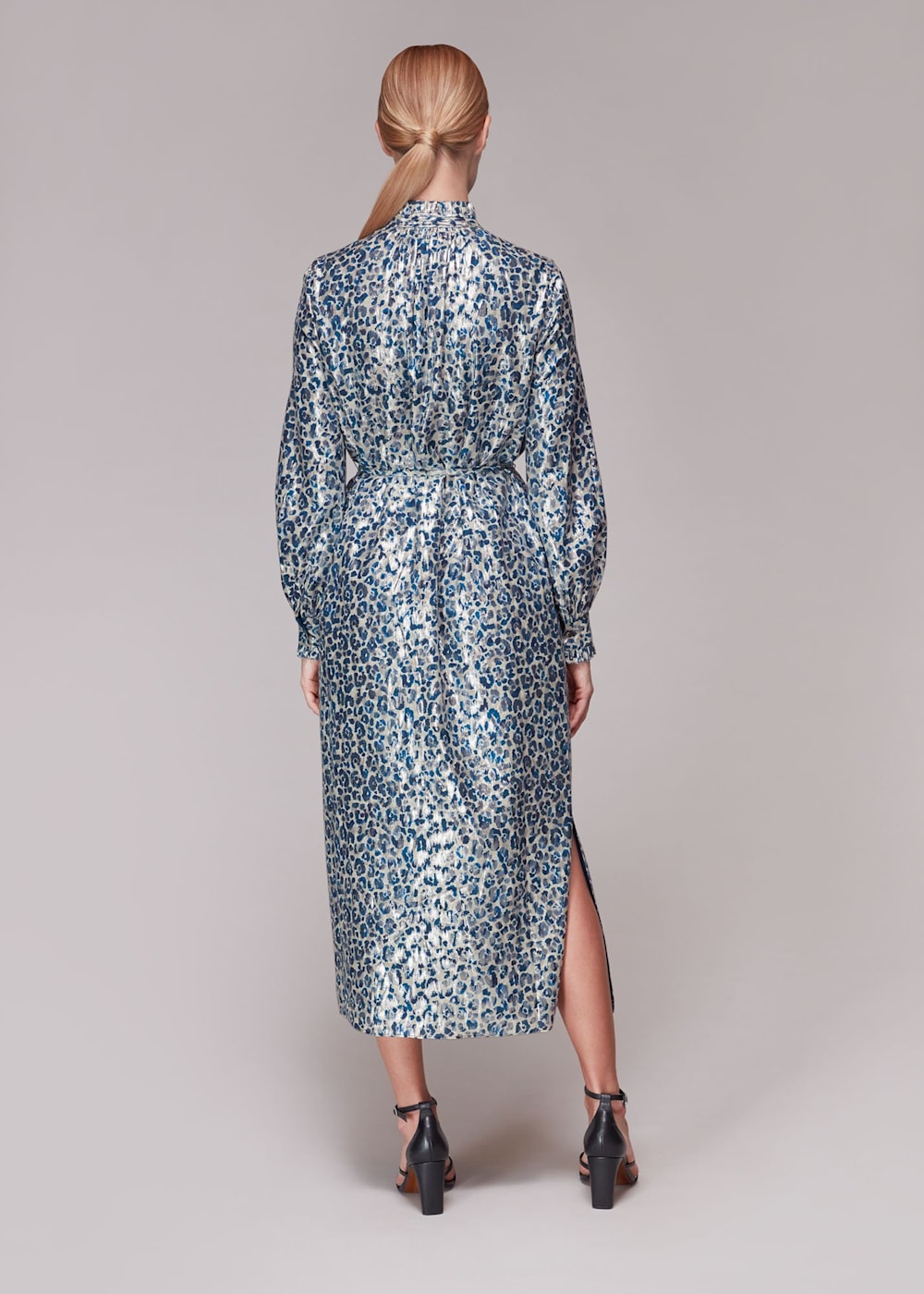 Whistles exclusive animal print wrap dress online