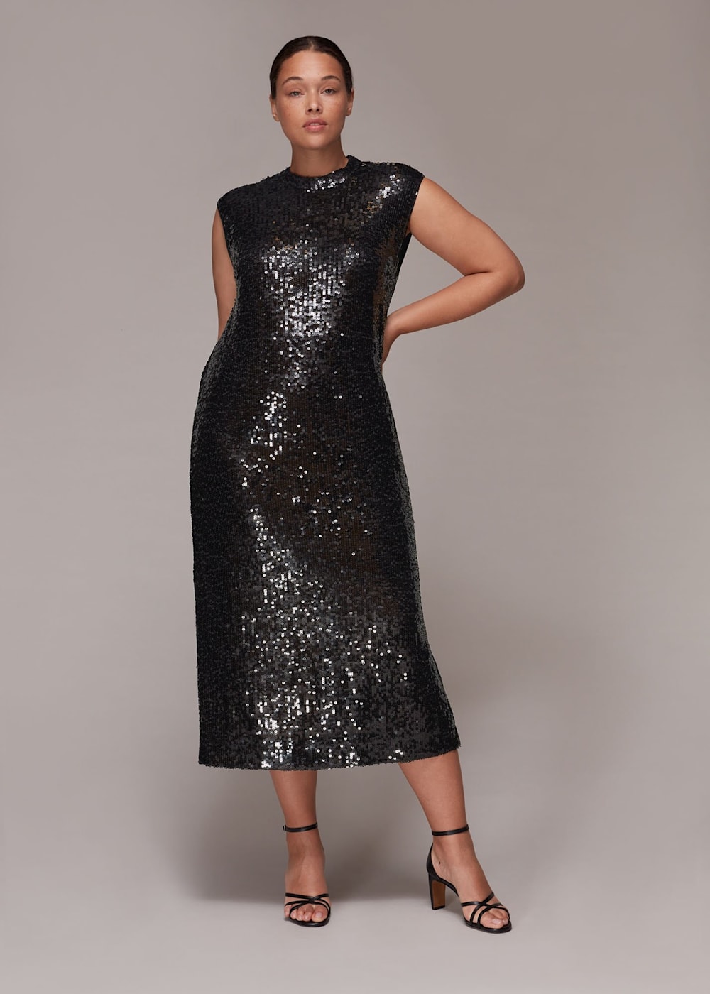 Sequin mid dress deals
