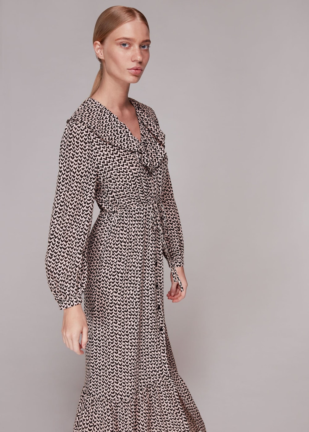 Whistles heart print dress online