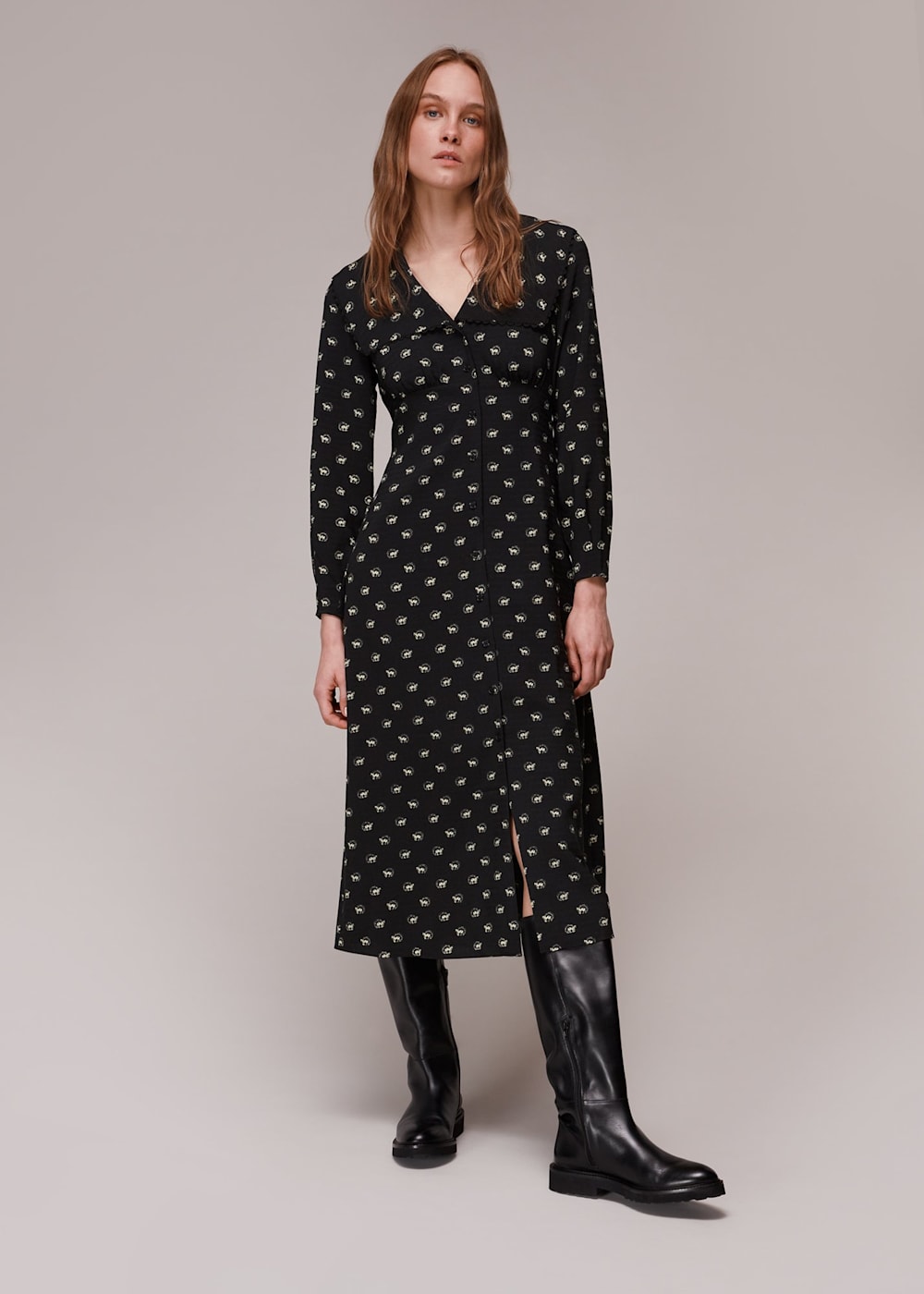 Whistles horse print dress online