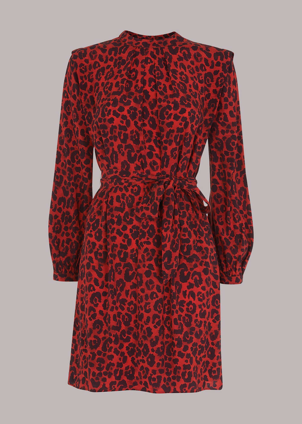 Red animal print dress uk deals