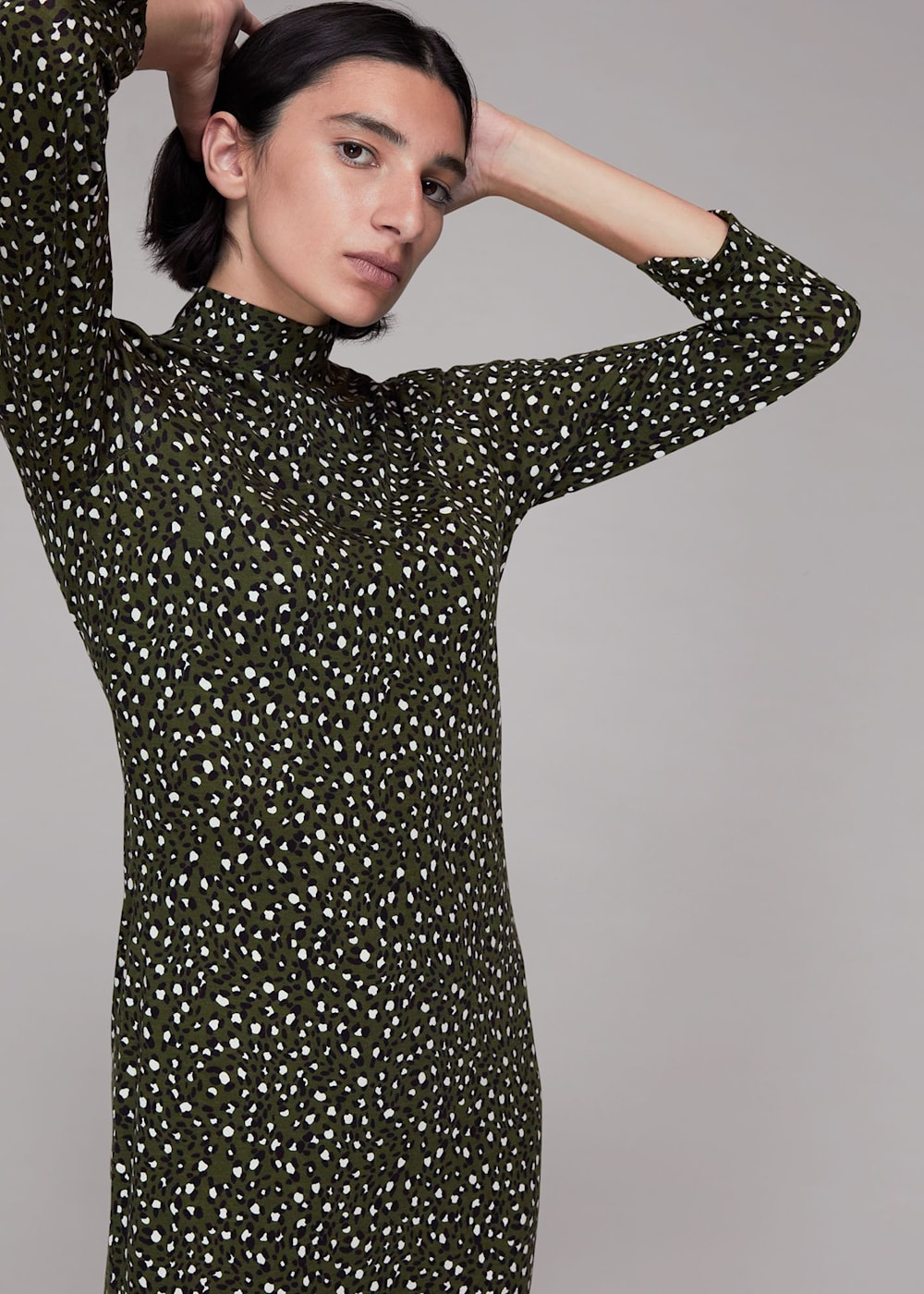 Whistles animal jersey dress sale