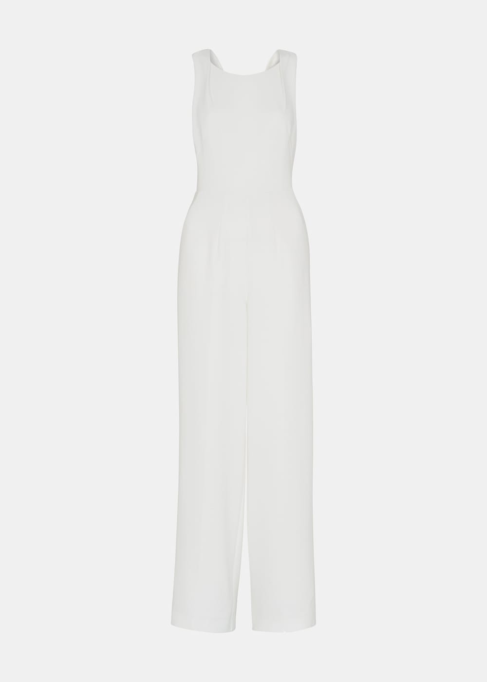 White tie back jumpsuit on sale