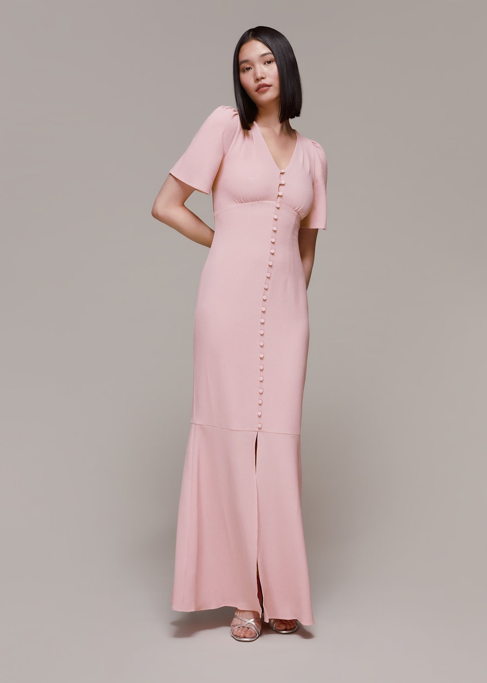 Pale Pink Molly Maxi Dress WHISTLES Whistles UK