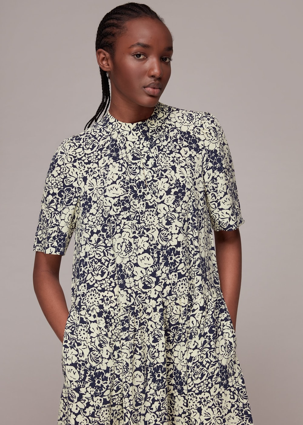 Floral trapeze dress new arrivals