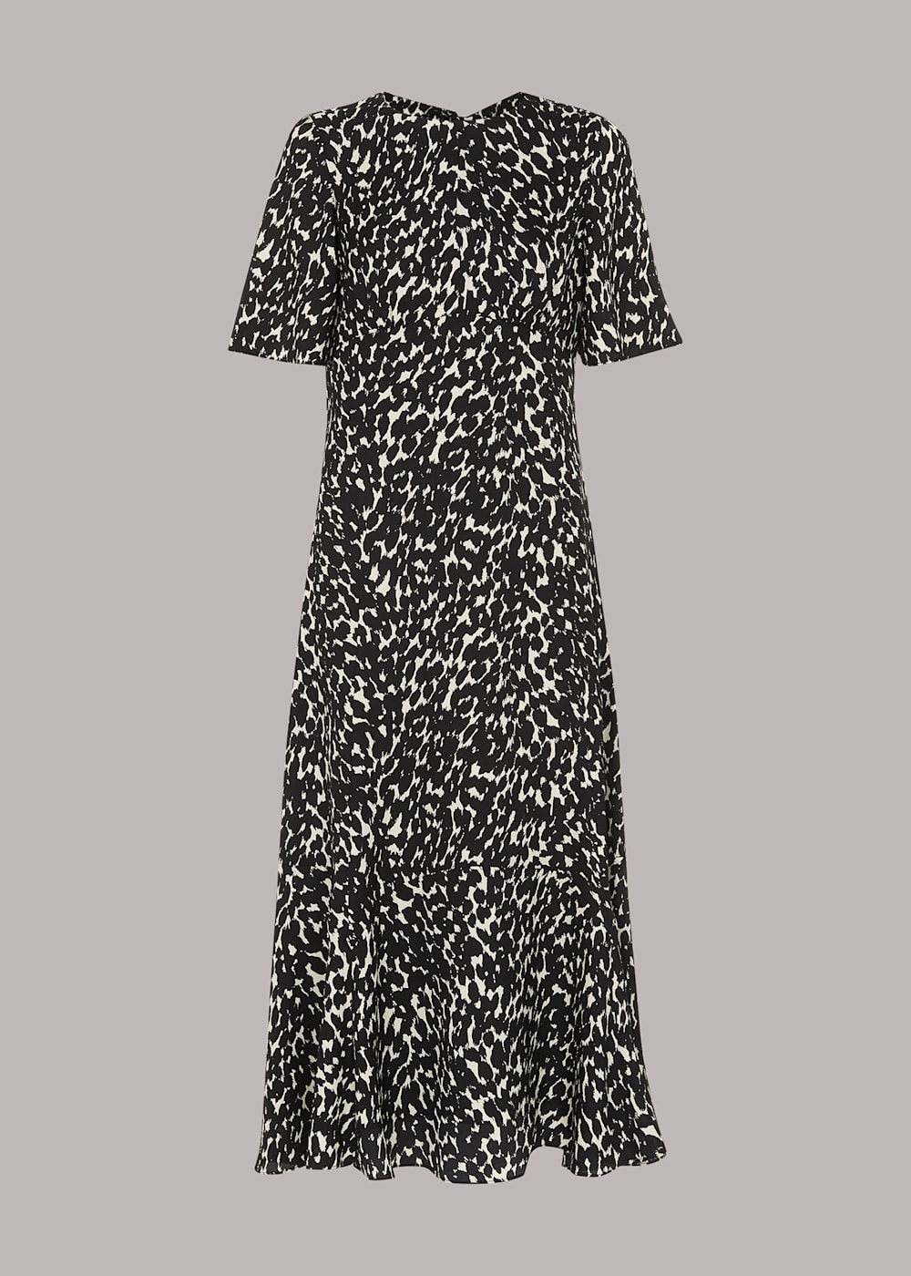 Black Multi Sahara Cat Alana Dress WHISTLES Whistles UK