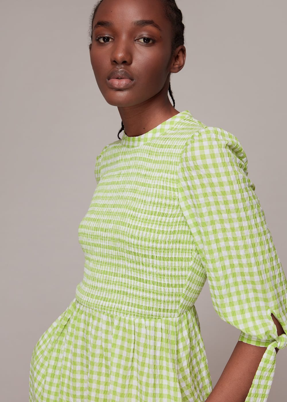 Dress gingham sales