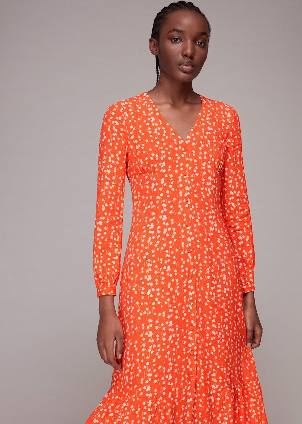 Star print midi dress top