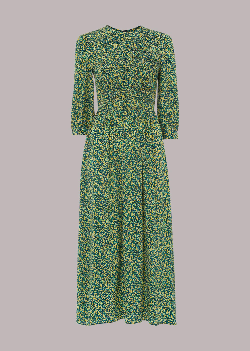 JL Ditsy Sunflower Print Dress Whistles UK