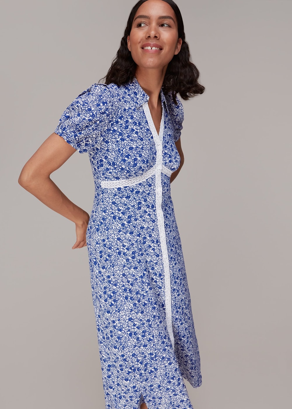 Whistles daisy print dress on sale