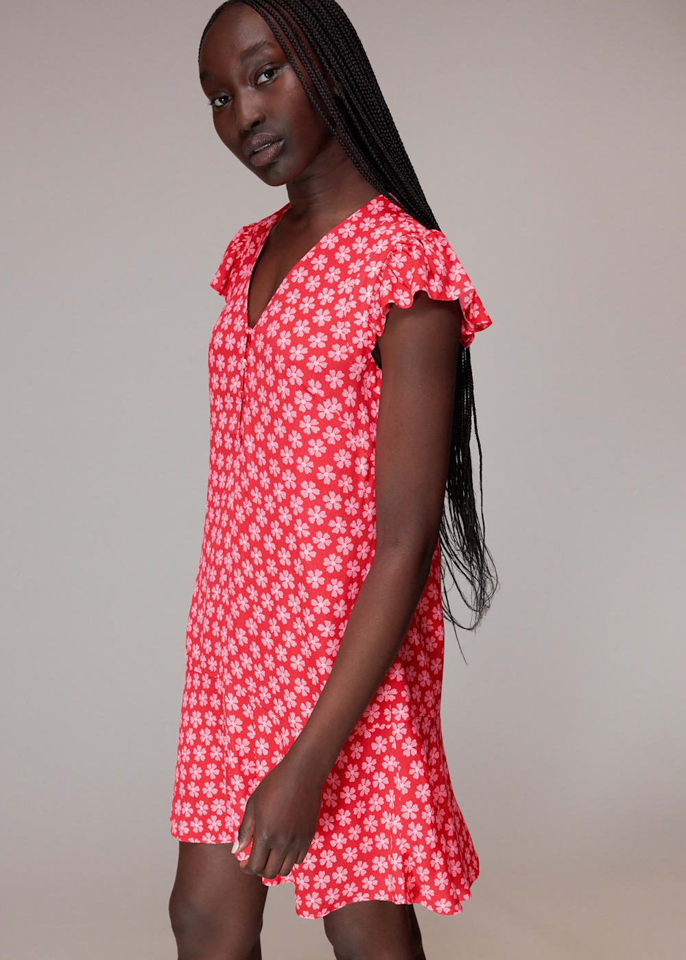 Red daisy dress sales