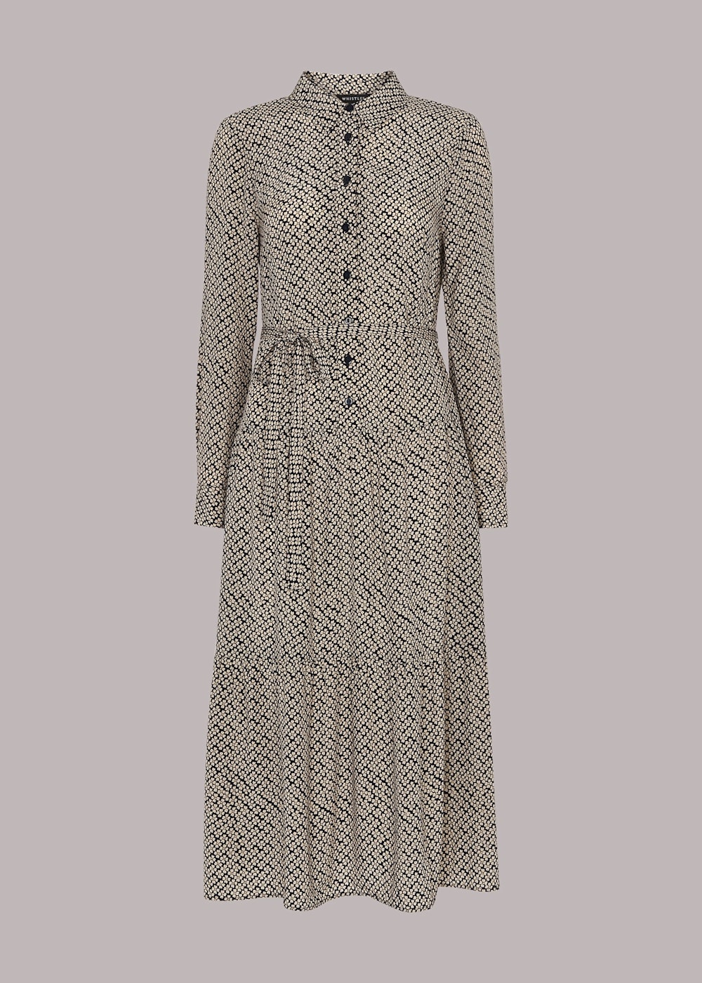 Whistles freya print shirt dress on sale