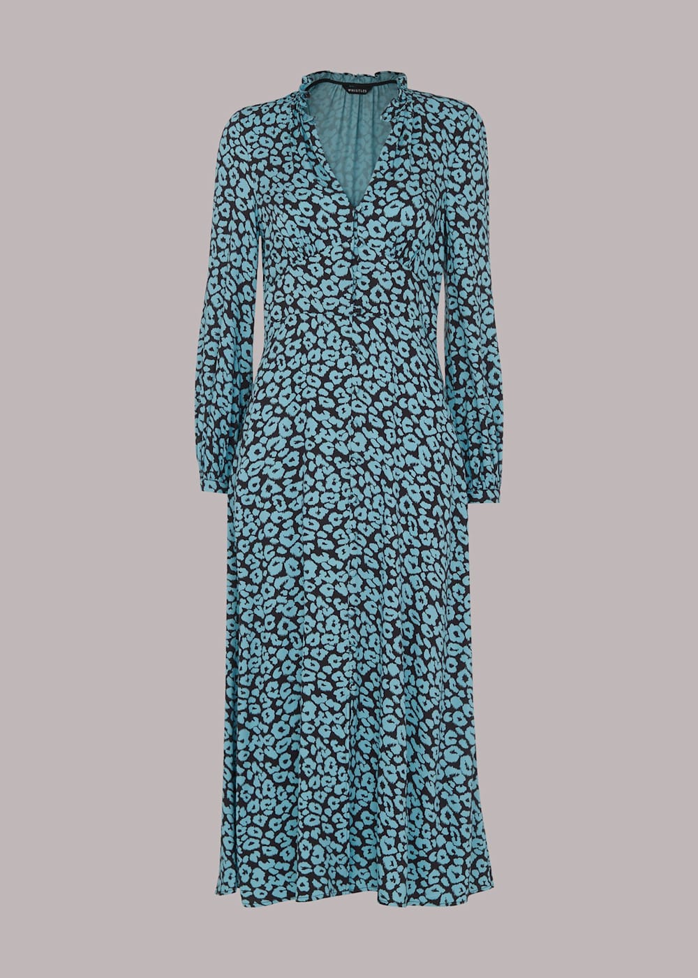 Whistles animal print wrap dress cheap