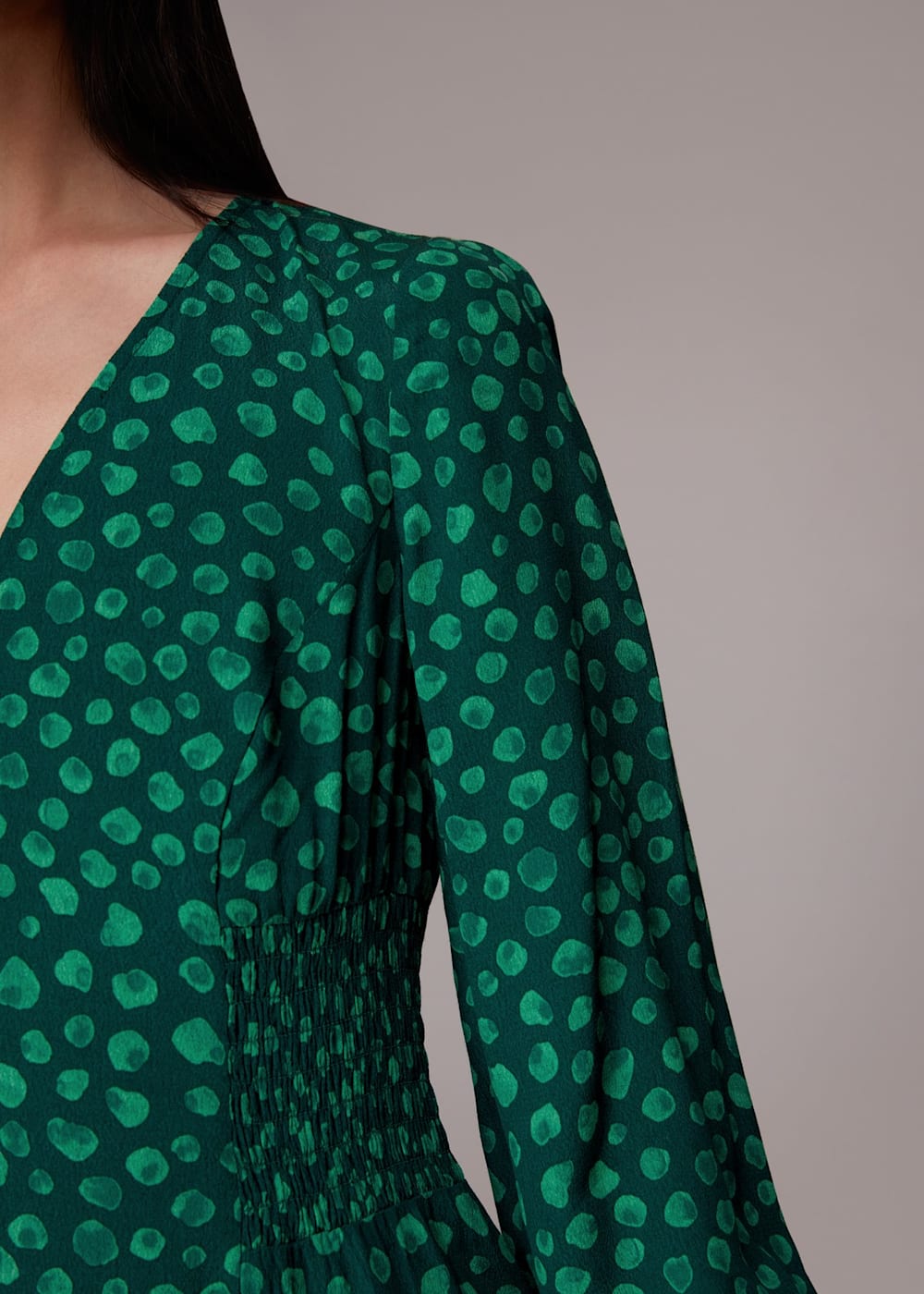 Whistles polly spot print dress hot sale