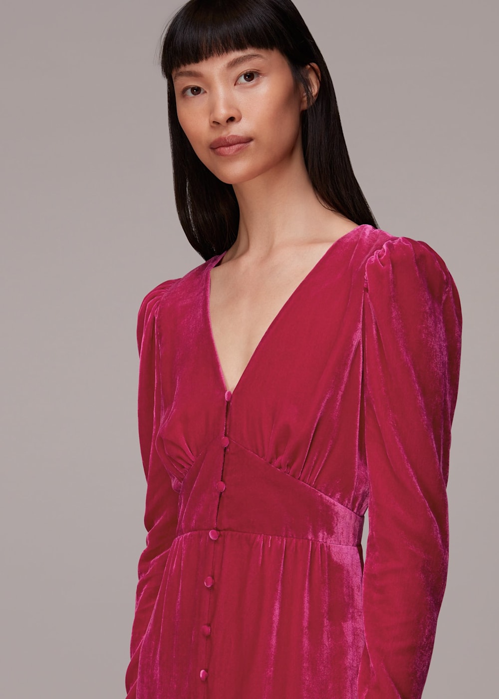 Pink velvet dress outfit discount