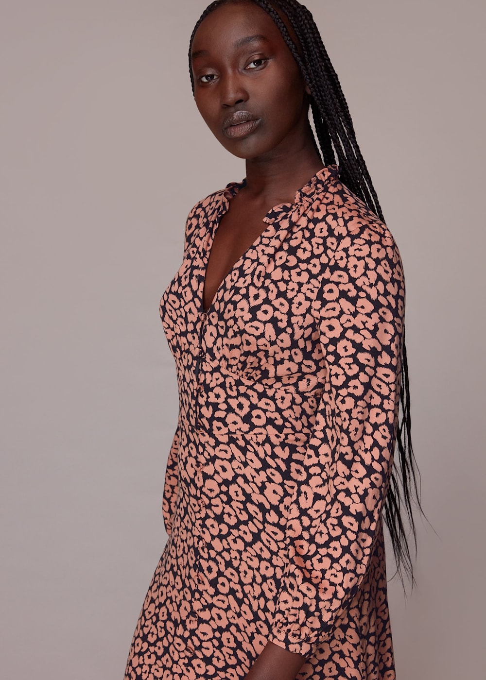 Midi leopard dress hotsell