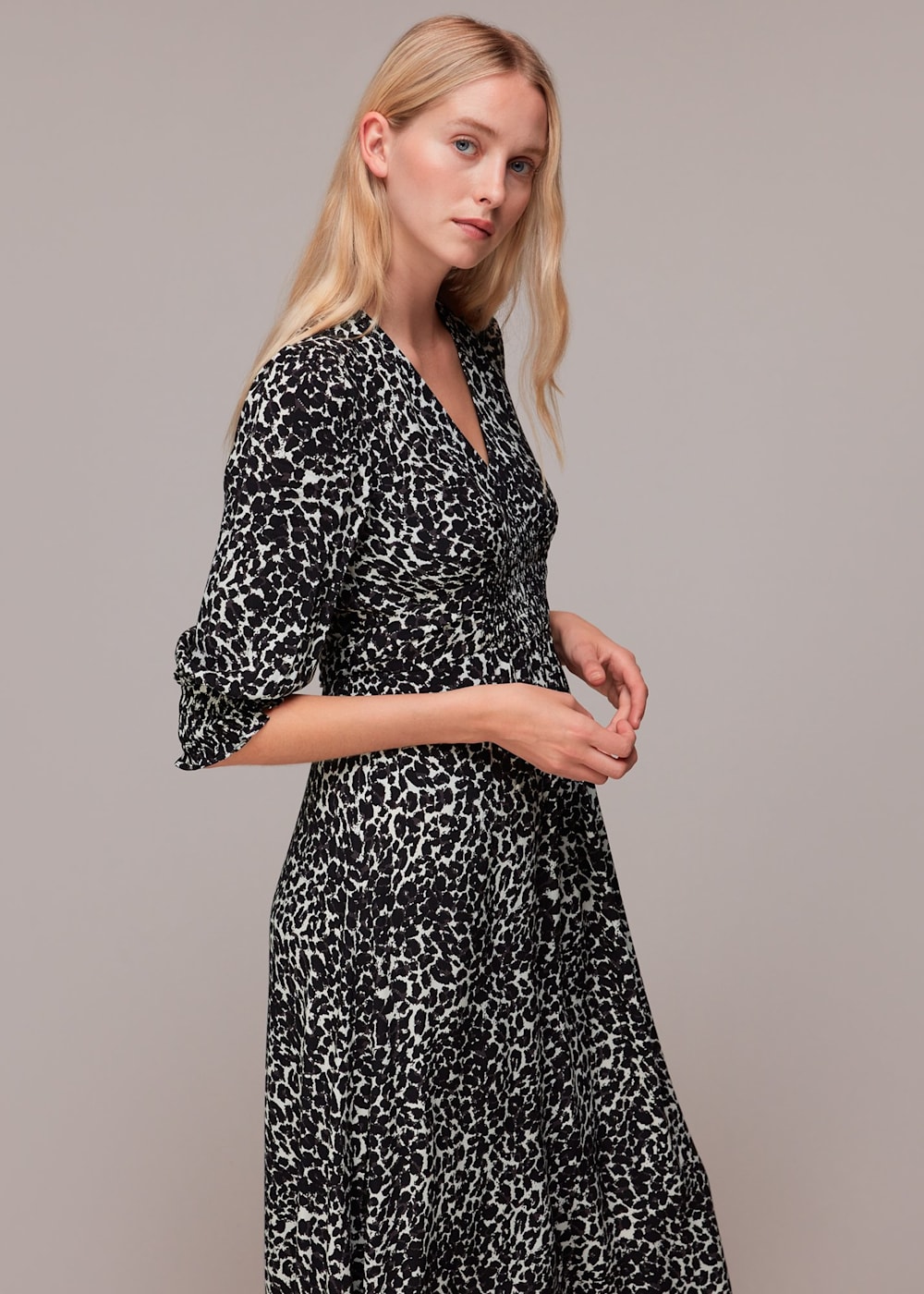 Black leopard print dress outlet