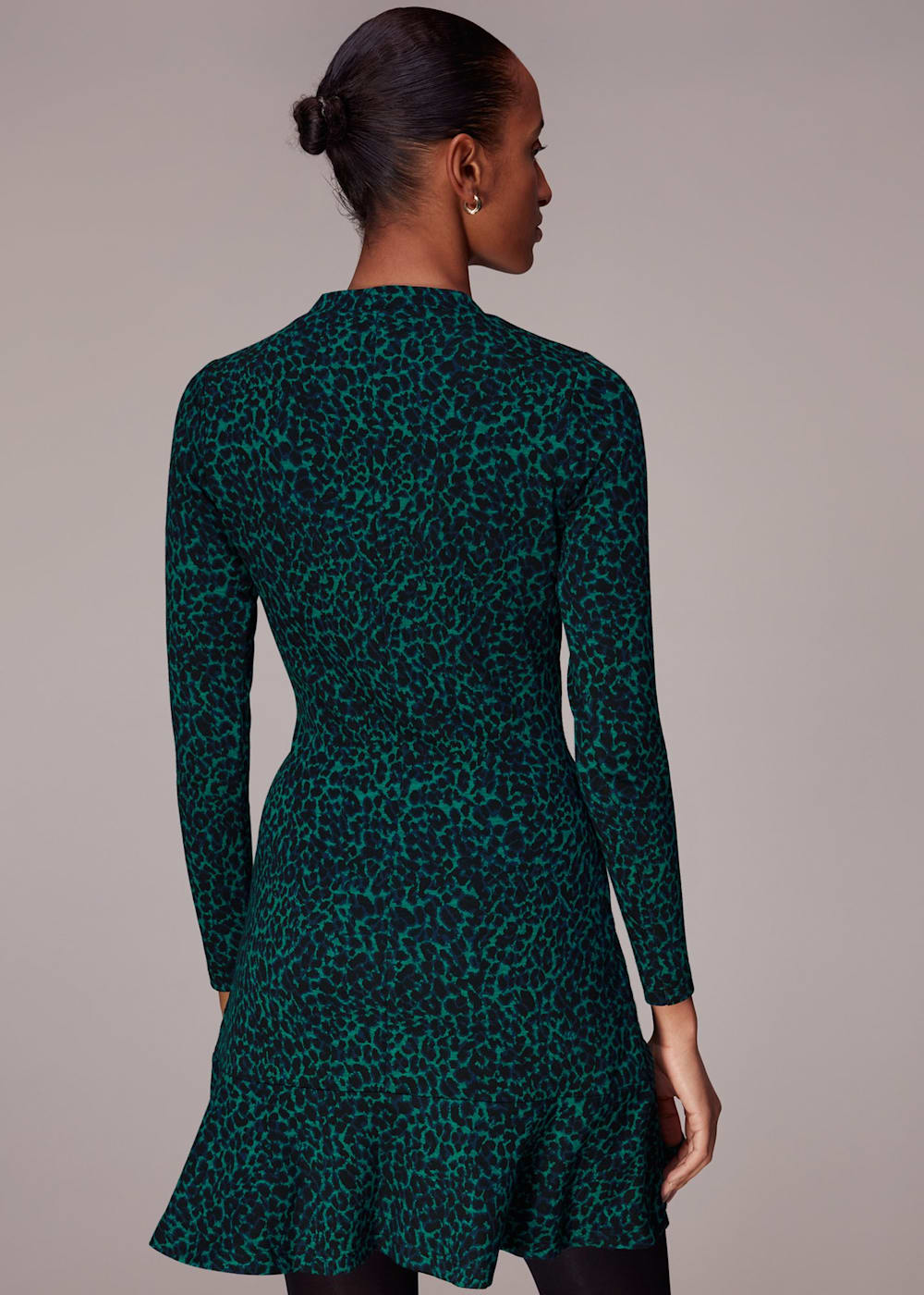 Leopard jacquard dress hotsell