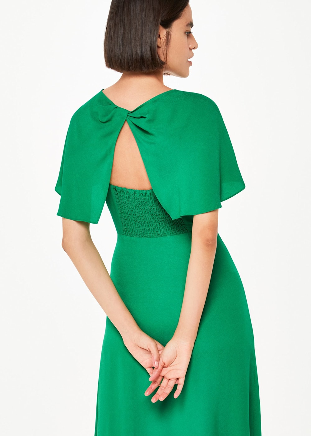 Cape sleeve dress uk online