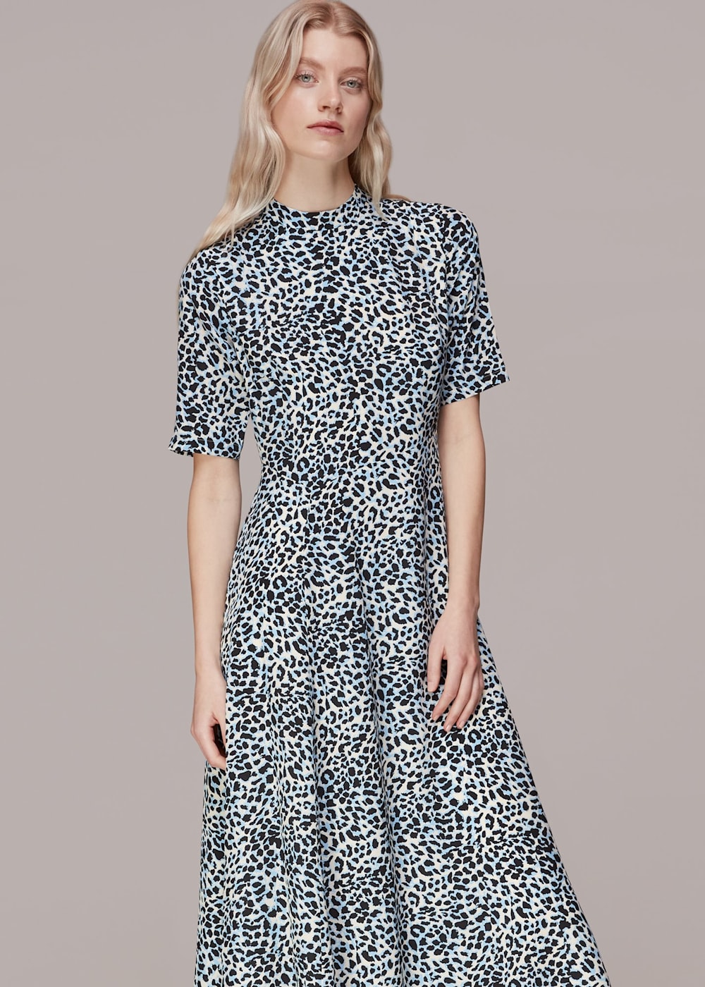 Silk cheetah dress online