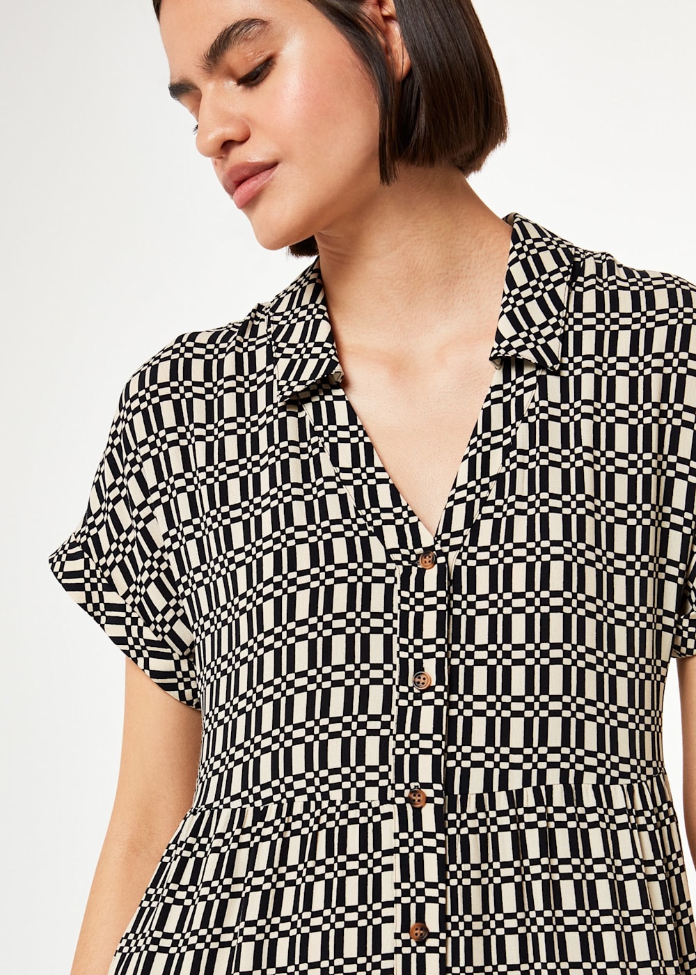 Check print frocks best sale