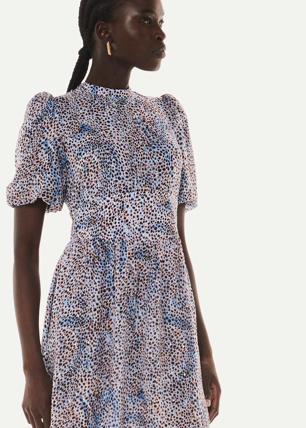Whistles blue spot dress cheap