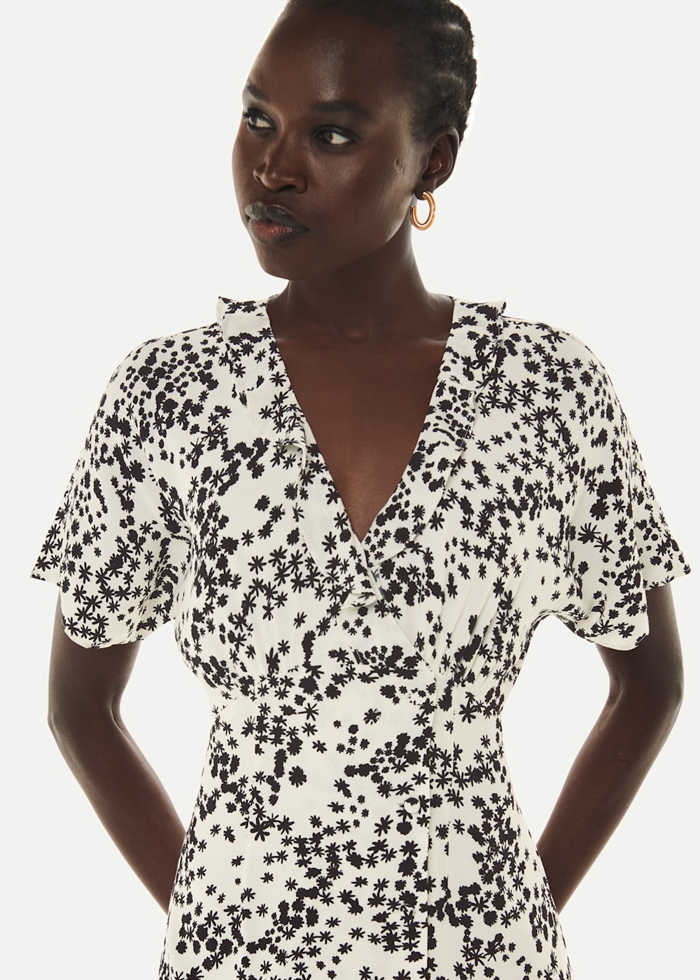 Whistles dandelion print shirt dress sale