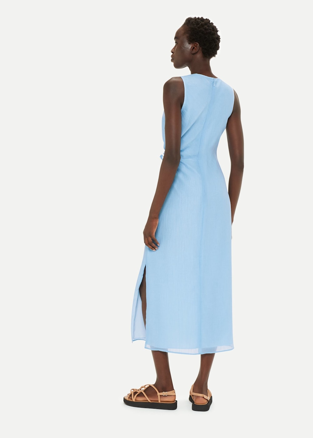 Pale blue midi dress sales