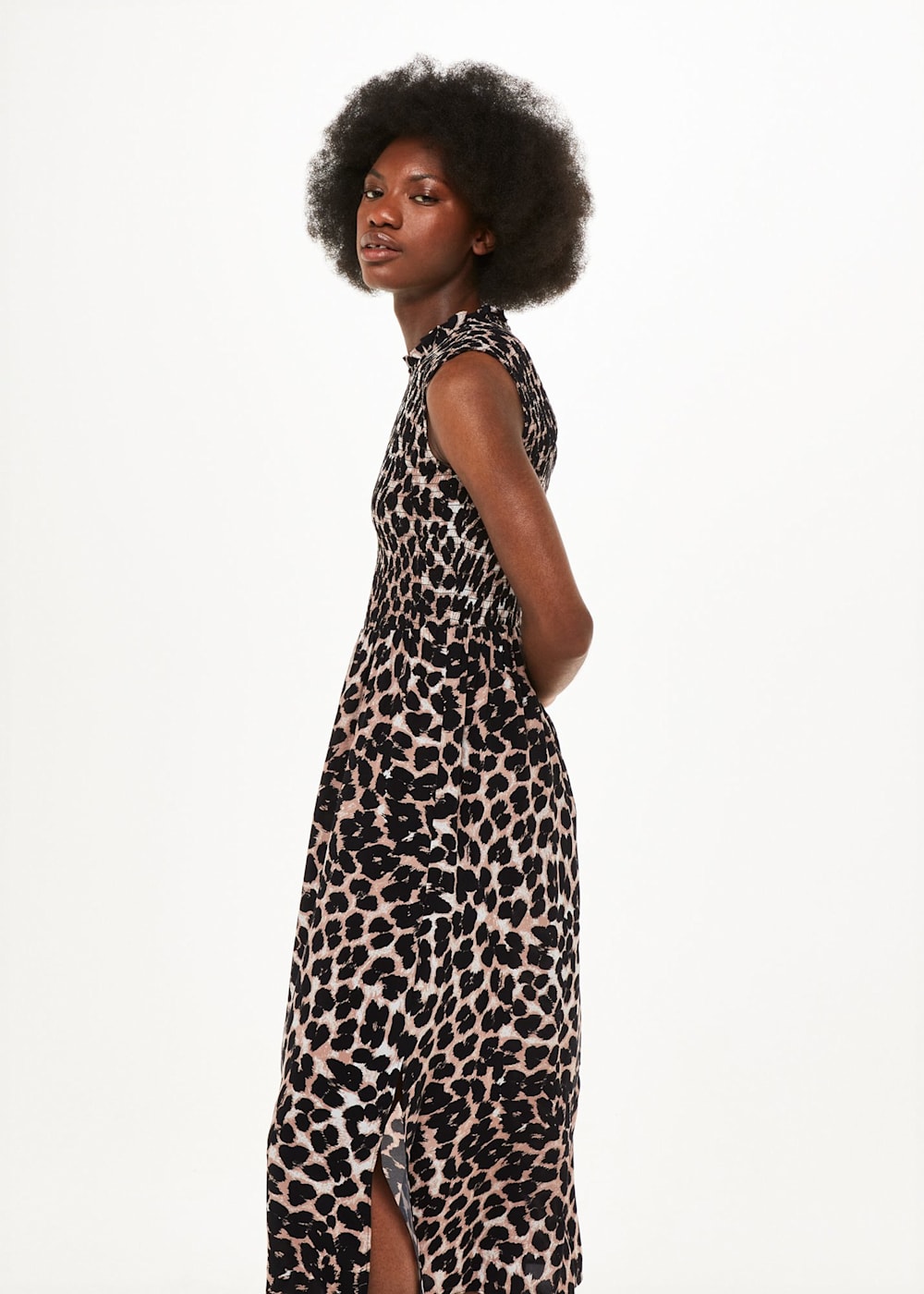 Leopard Print Heidi Leopard Spot Midi Dress WHISTLES Whistles UK