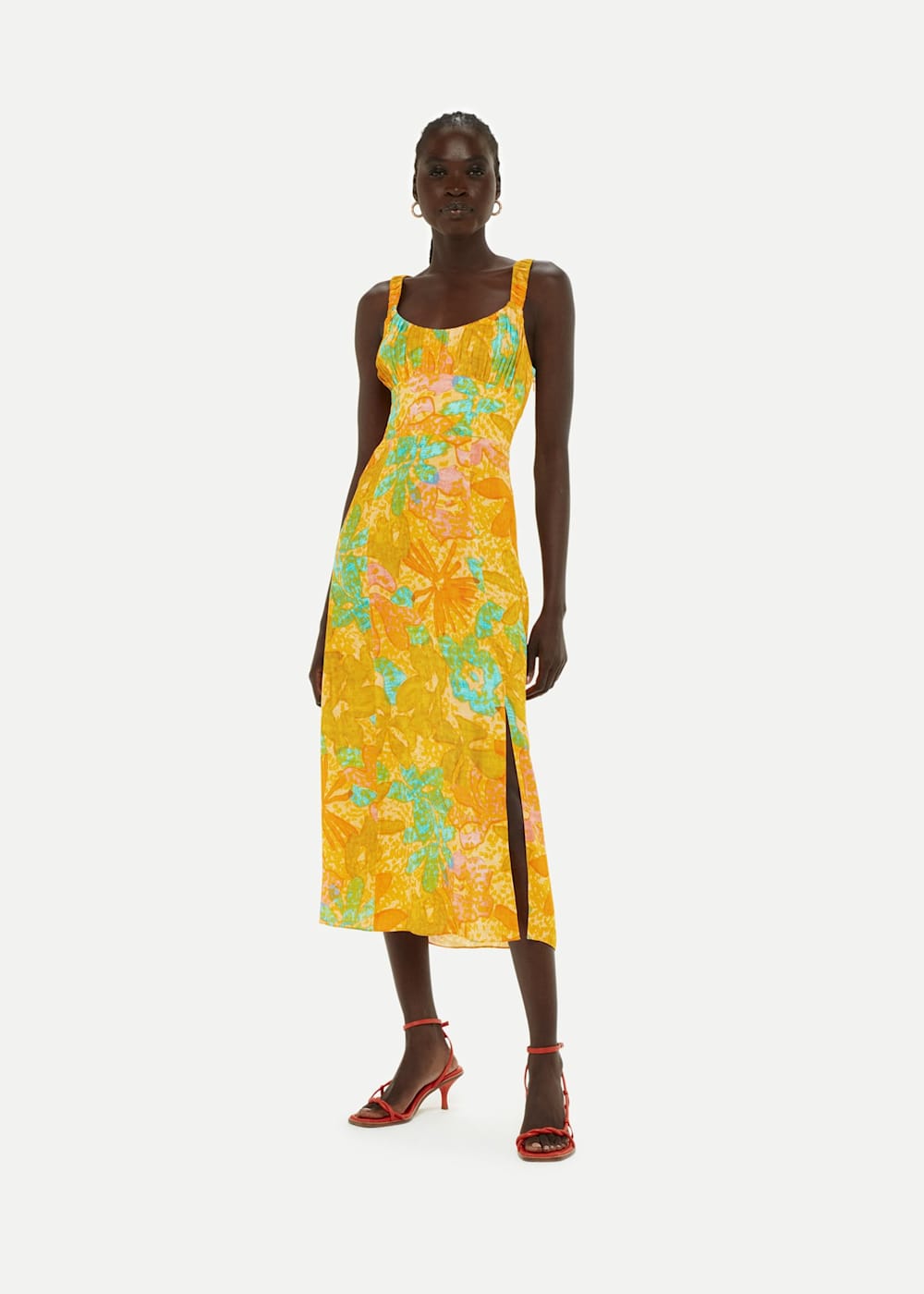 Whistles palm print dress online