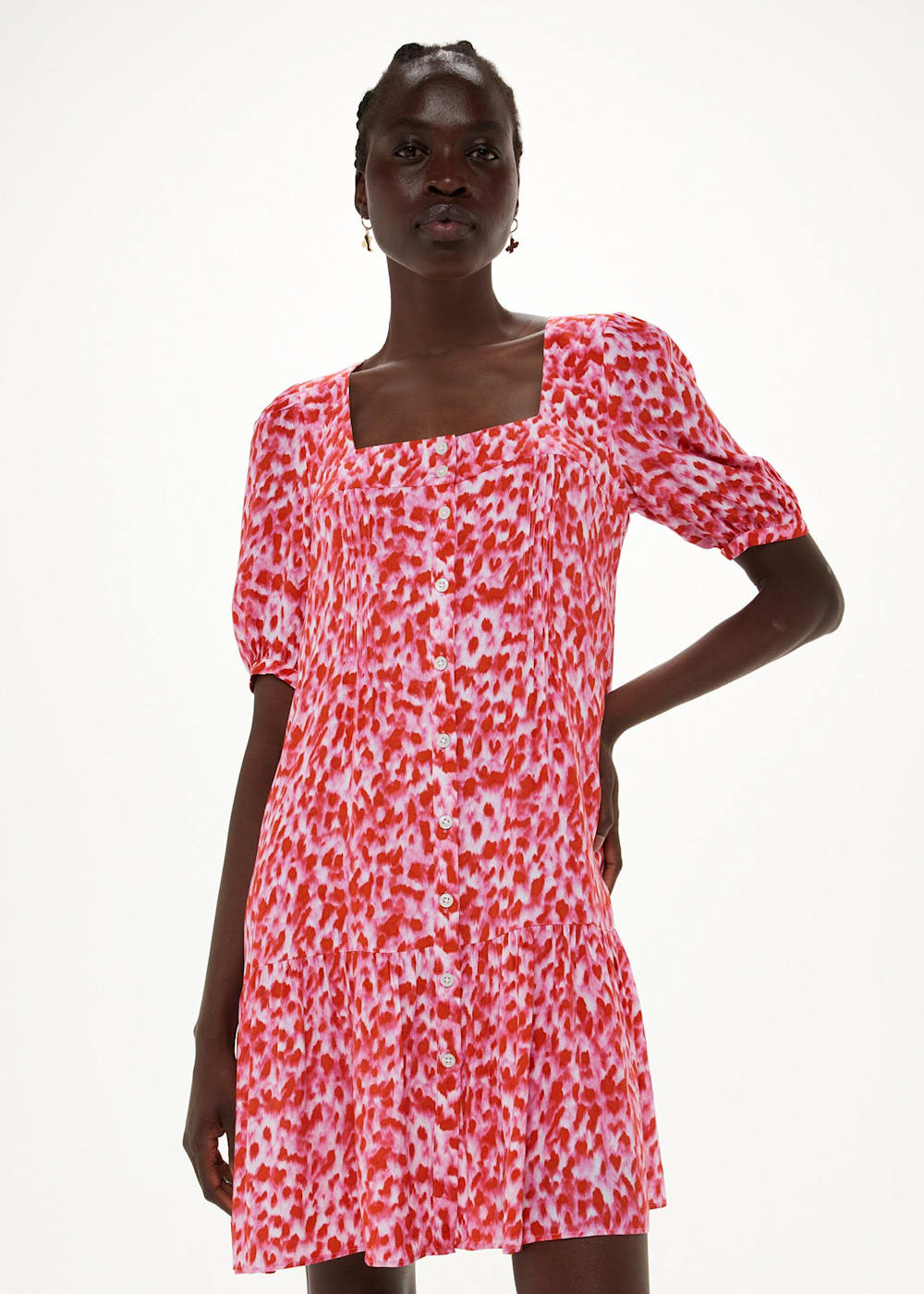 Whistles zebra flippy dress deals