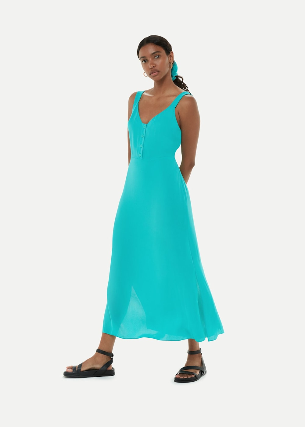 Whistles teal dress 2025