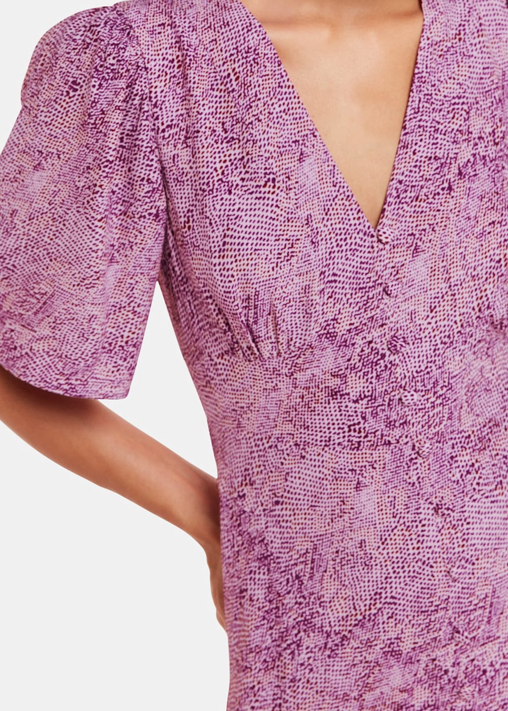Pink snake print midi dress hot sale