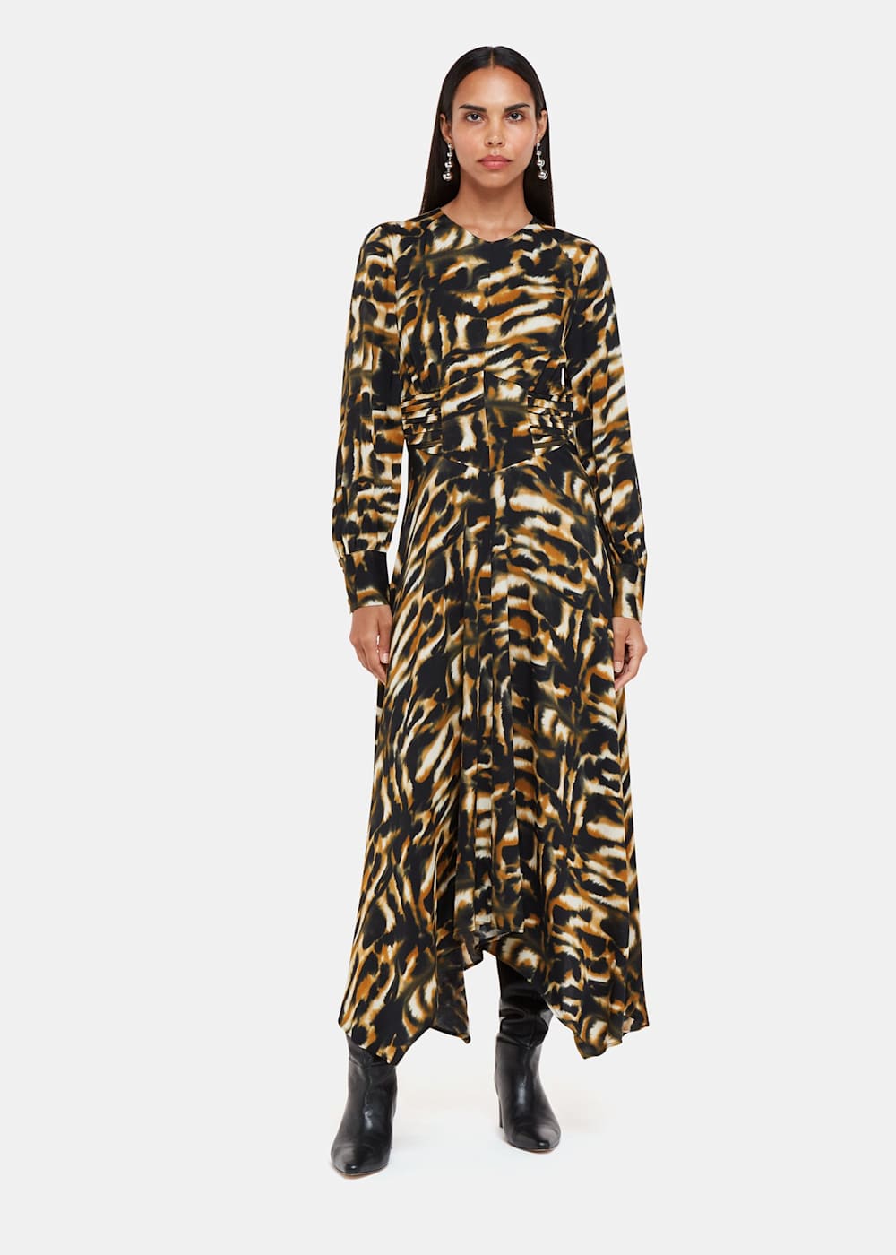 Whistles black and gold dress best sale