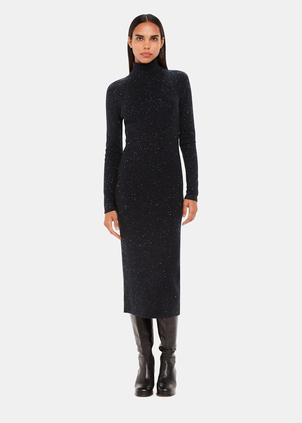 Black sparkle roll neck best sale