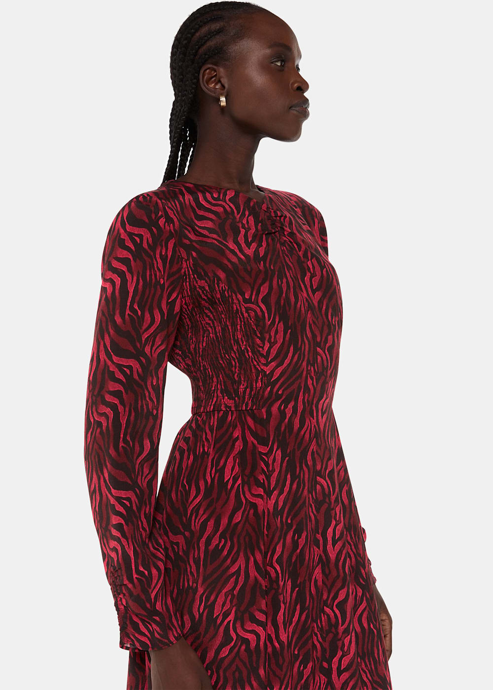 Red tiger dress hotsell