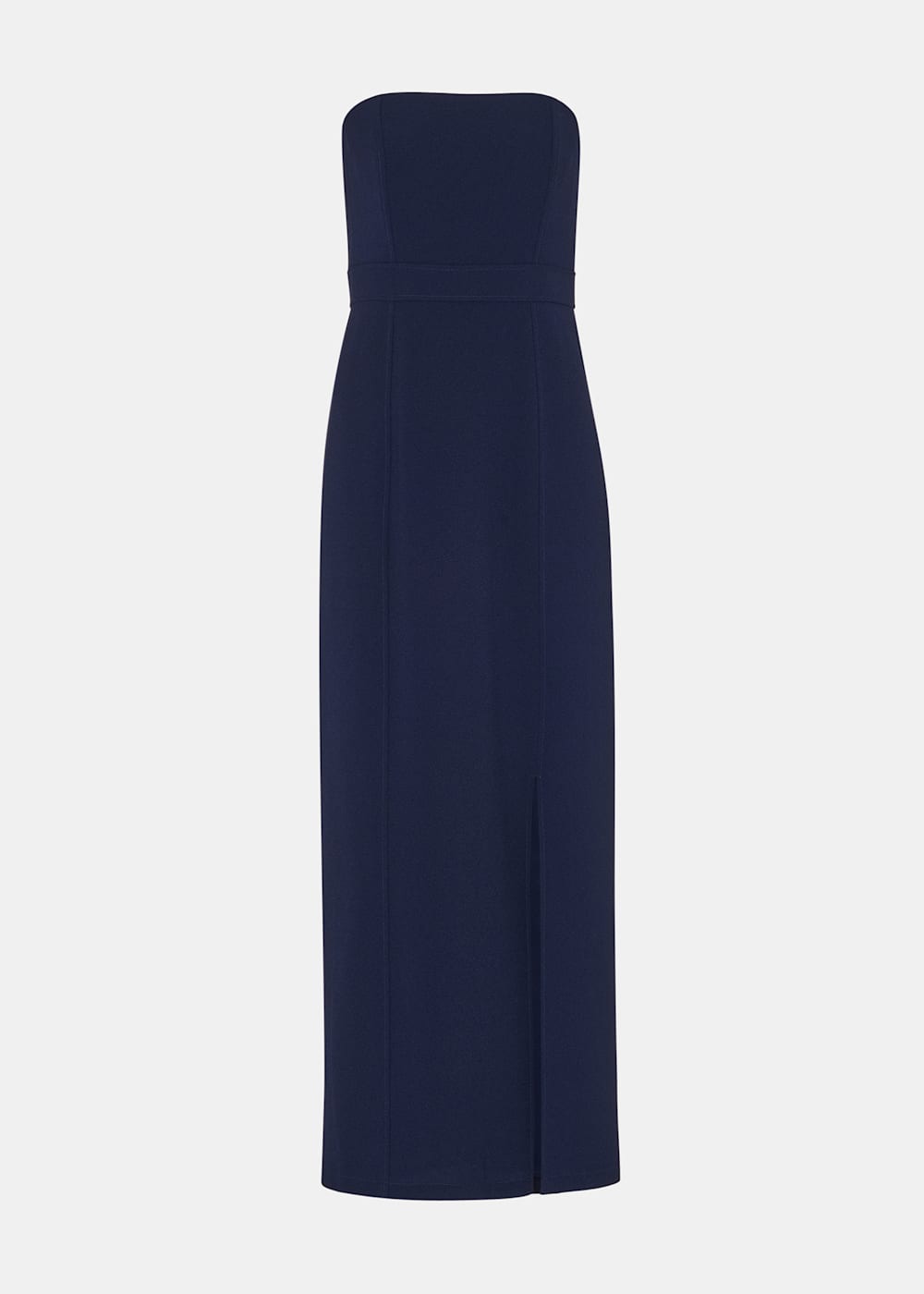 Navy strapless maxi dress store