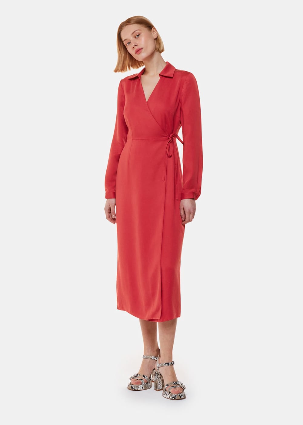 Cranberry wrap dress shop