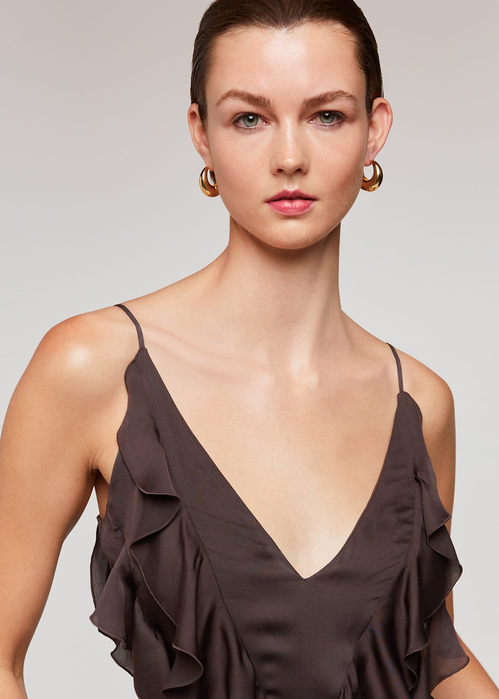 Whistles ruffle dress on sale