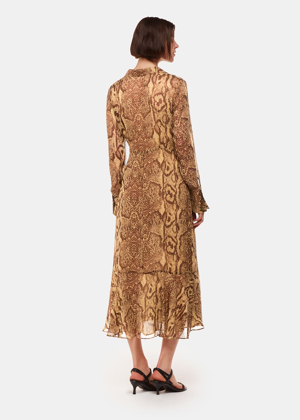 Snake Print Serpent Print Midi Dress WHISTLES Whistles UK