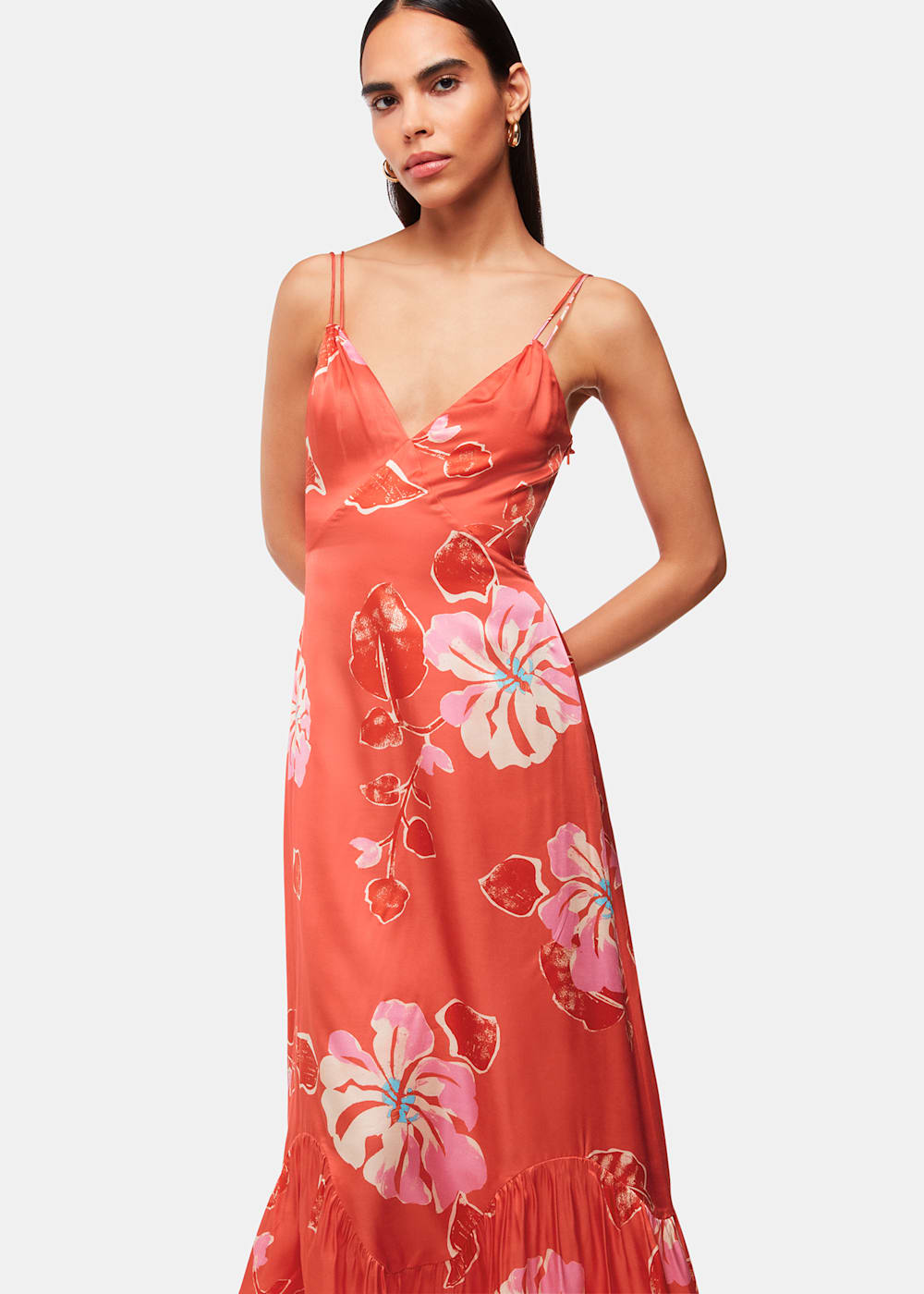 Whistles coral dress clearance