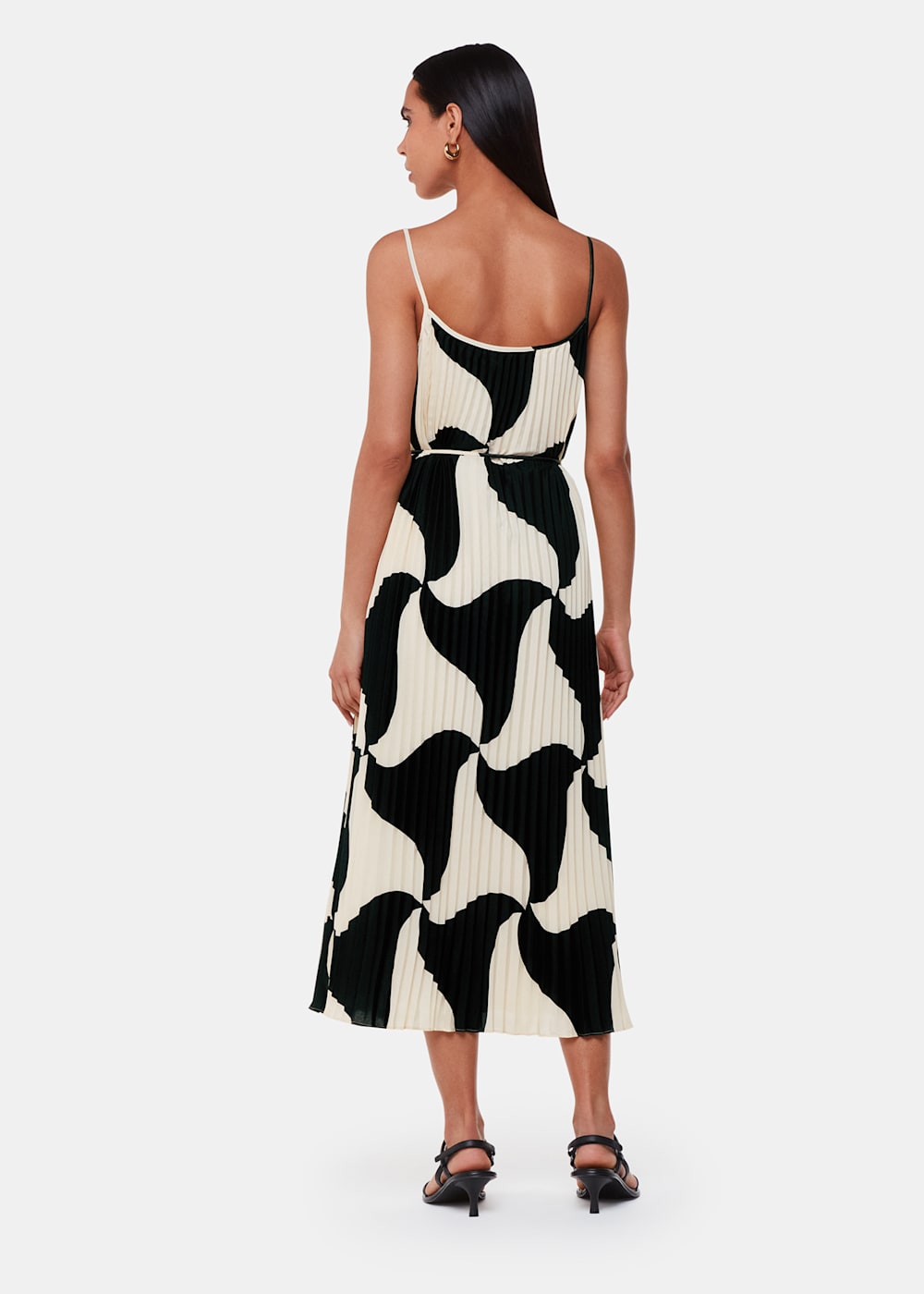 Whistles off shoulder pleated dress on sale