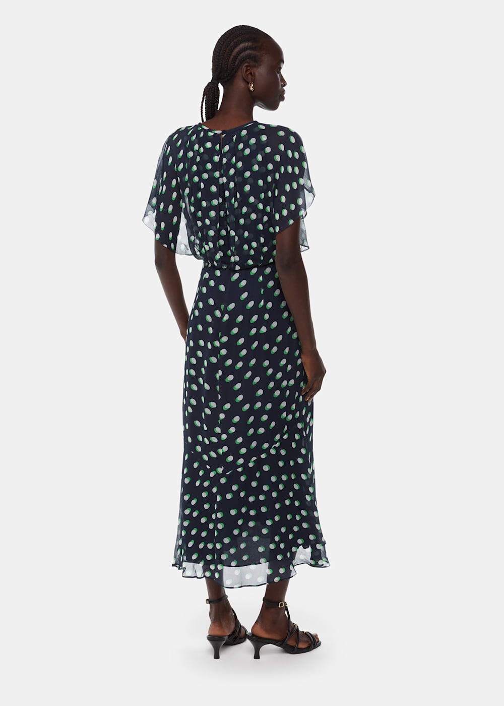 Whistles Moon Spot Print Midi Whistles Moon Spot Print Midi