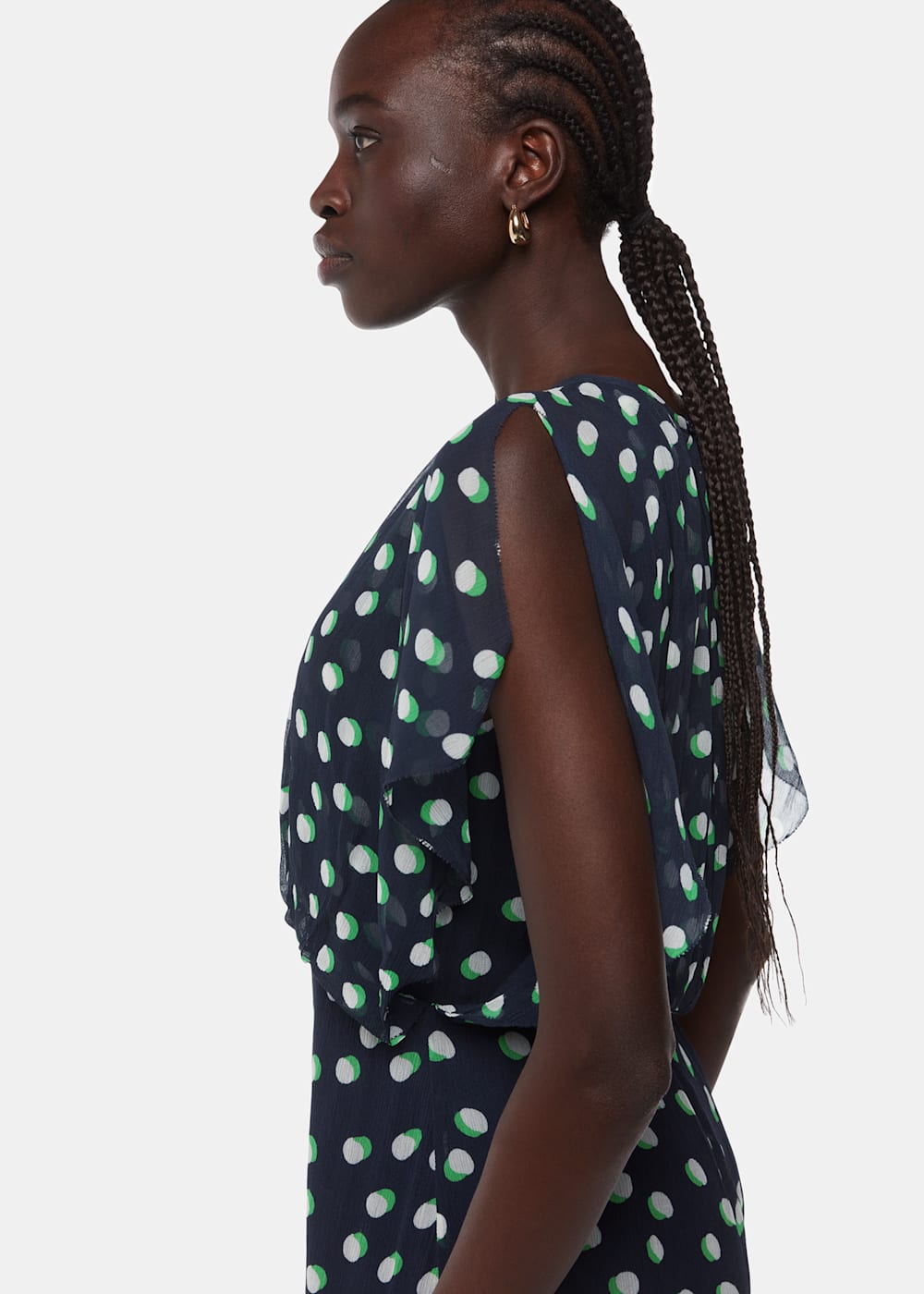 Whistles Moon Spot Print Midi Whistles Moon Spot Print Midi