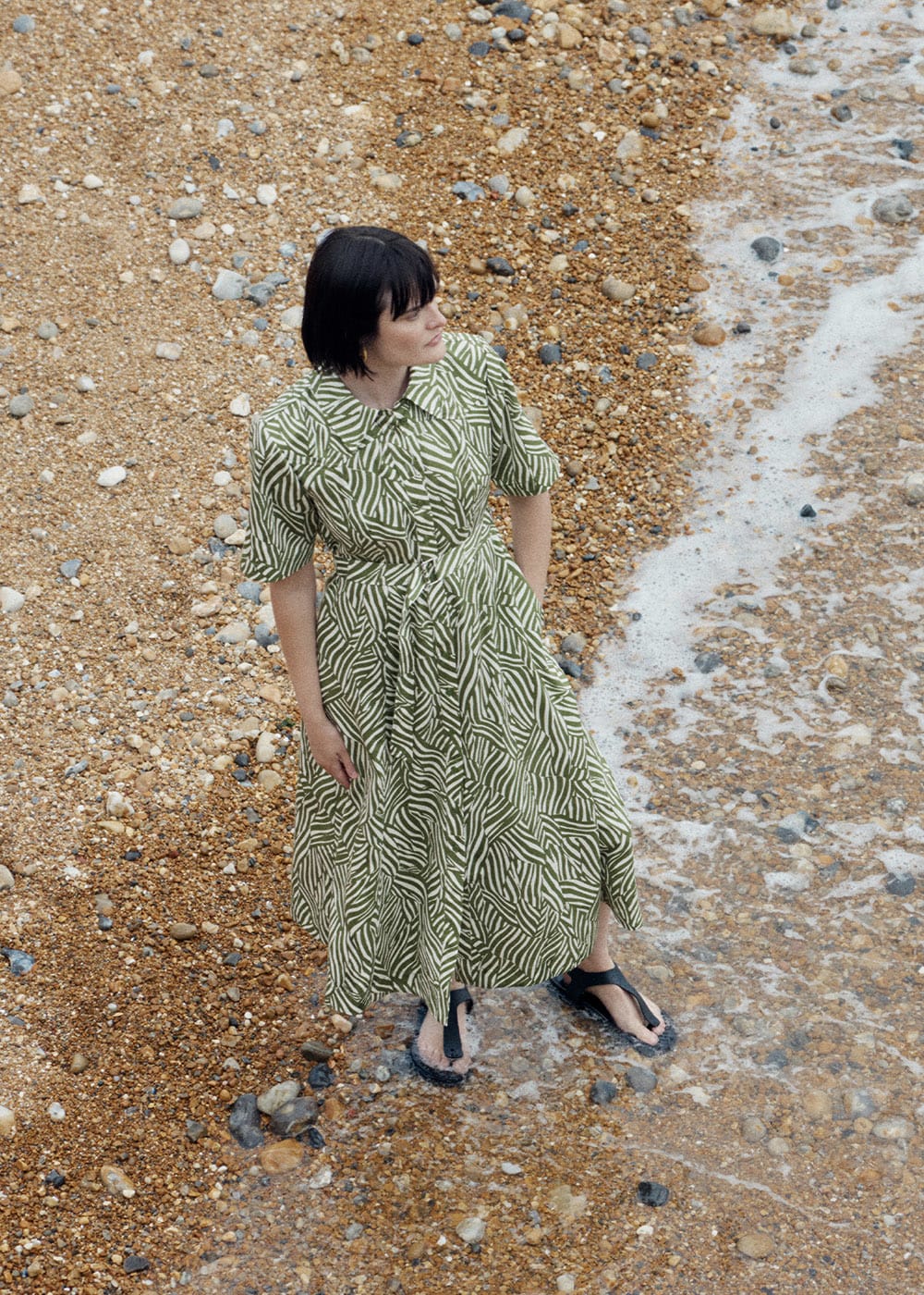 Leaf print dress uk on sale