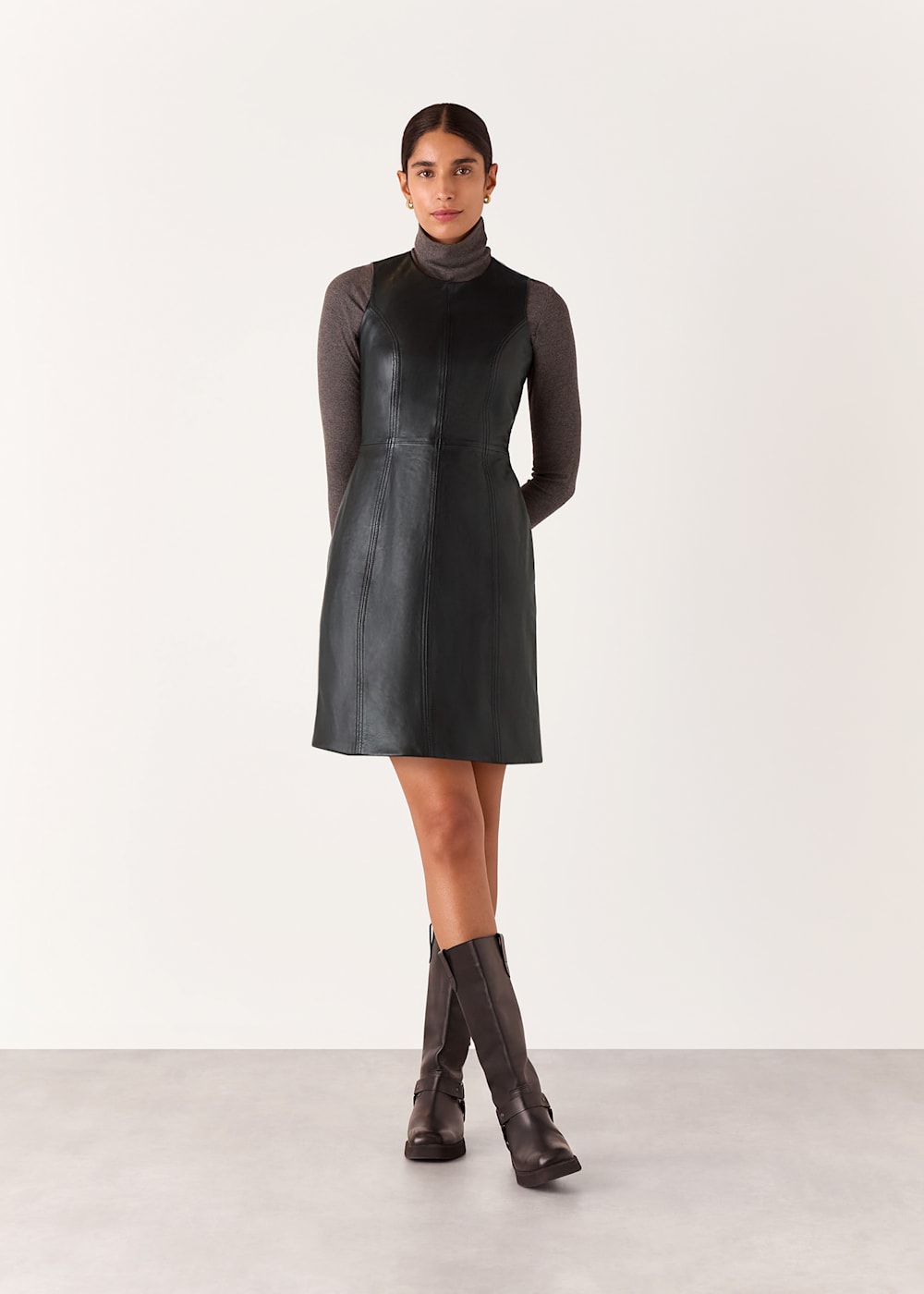 Whistles leather dress online