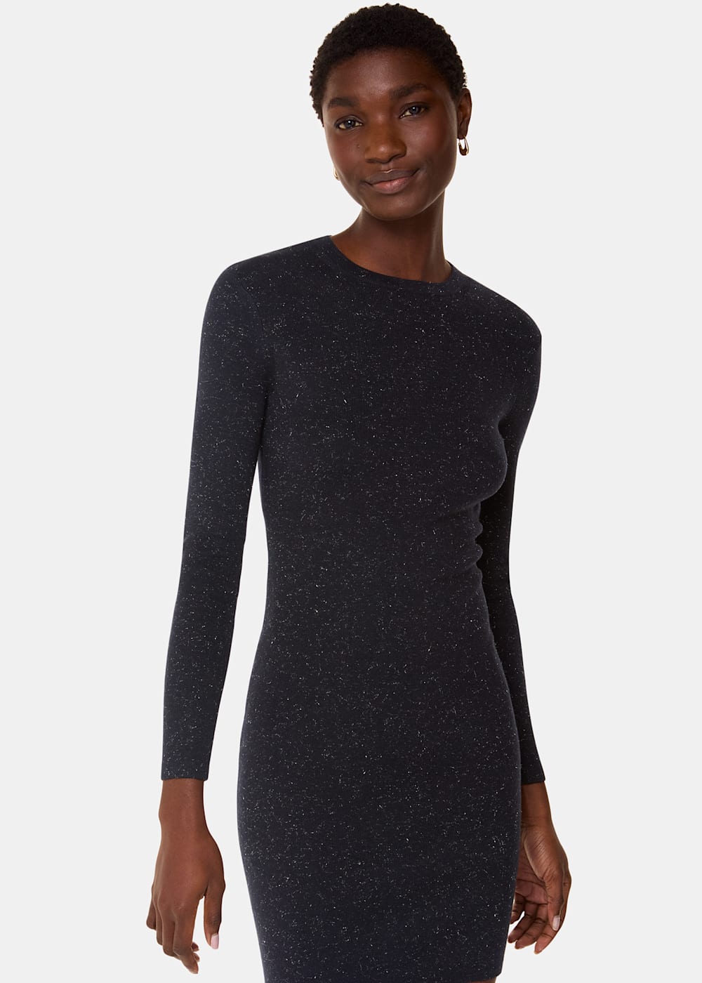 Whistles Annie Sparkle Short Knit Dress Whistles Annie Sparkle Short Knit Dress