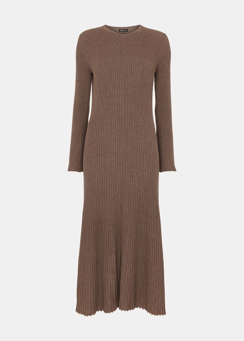 Ribbed fitted knit dress hot sale