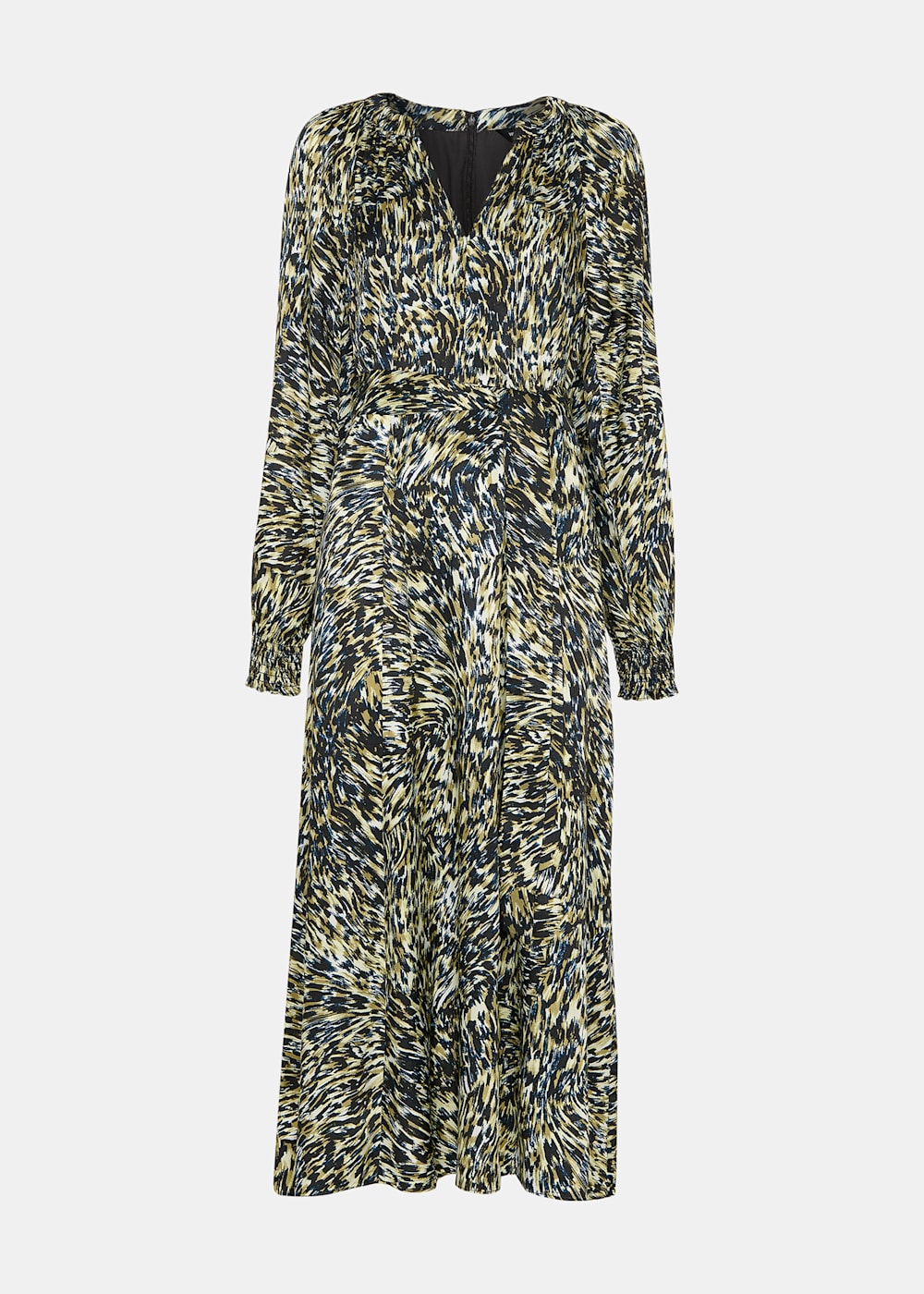 Whistles Leopard Swirl Midi Dress Whistles Leopard Swirl Midi Dress